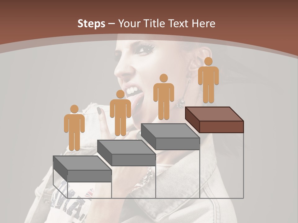 Beautiful Punk Girl PowerPoint Template