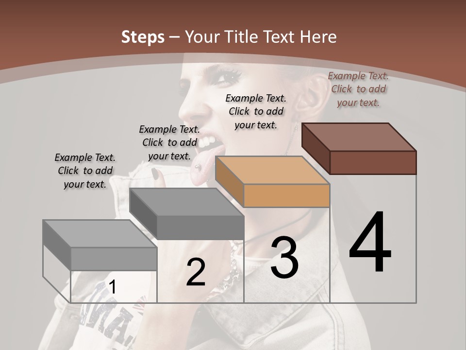 Beautiful Punk Girl PowerPoint Template