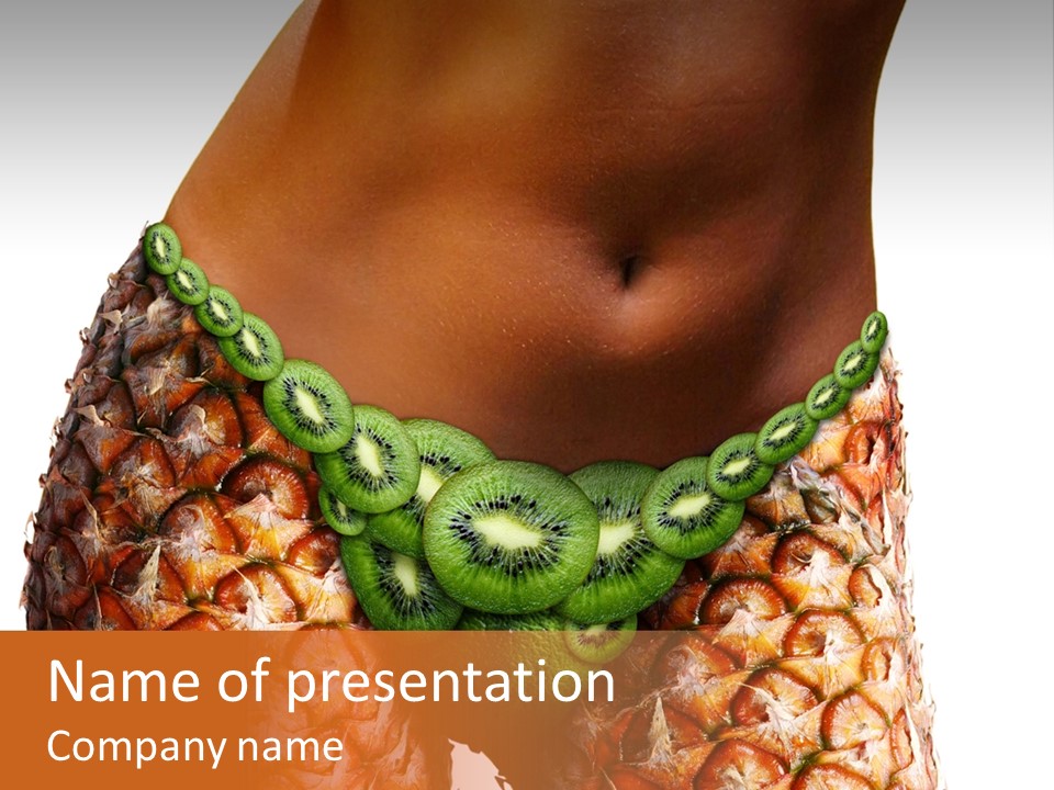 Girl Body PowerPoint Template