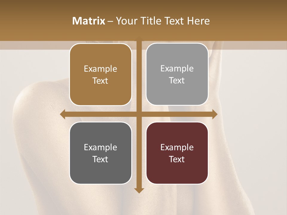 Bodypainting Gold PowerPoint Template