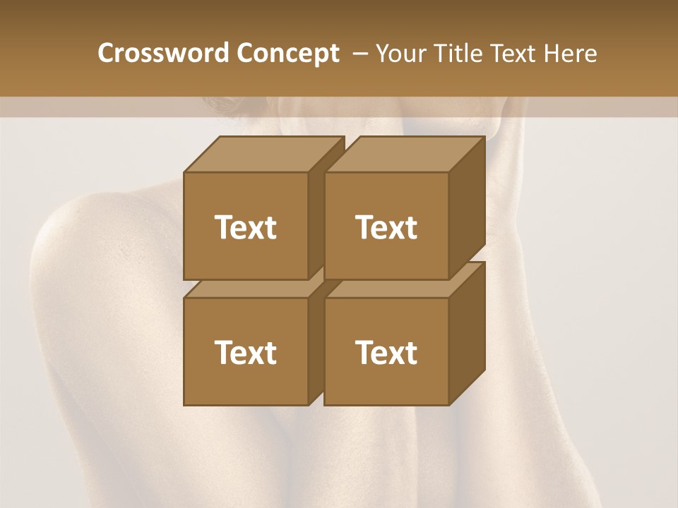 Bodypainting Gold PowerPoint Template