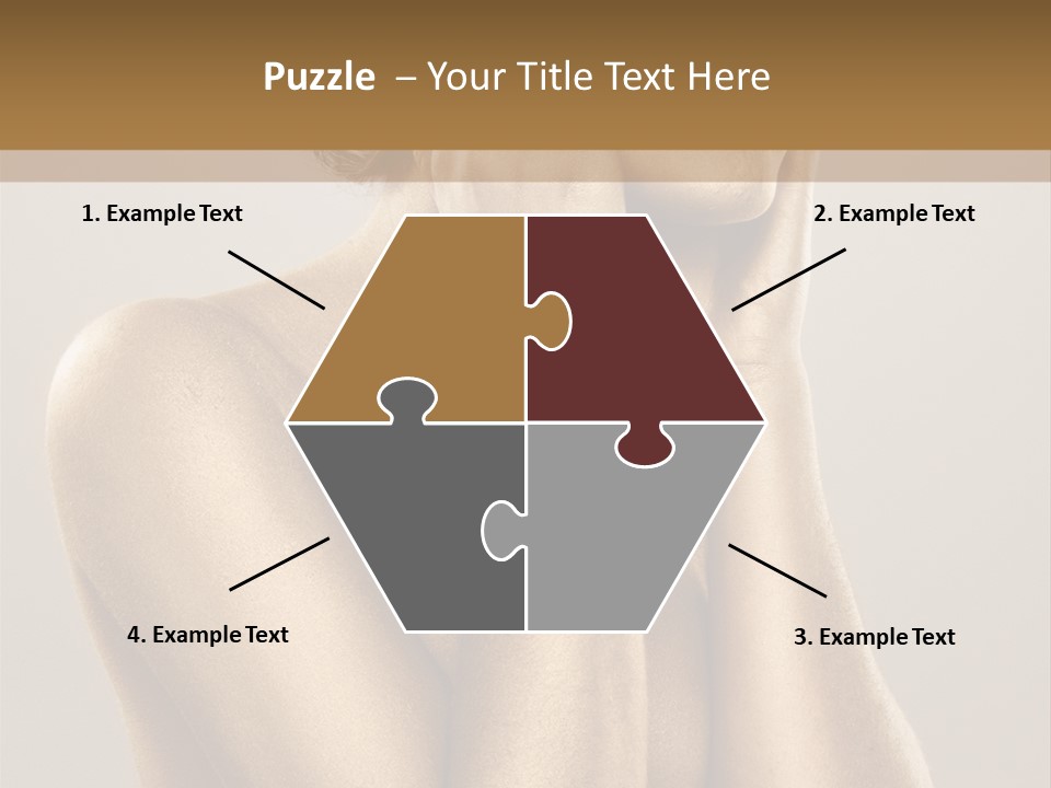 Bodypainting Gold PowerPoint Template