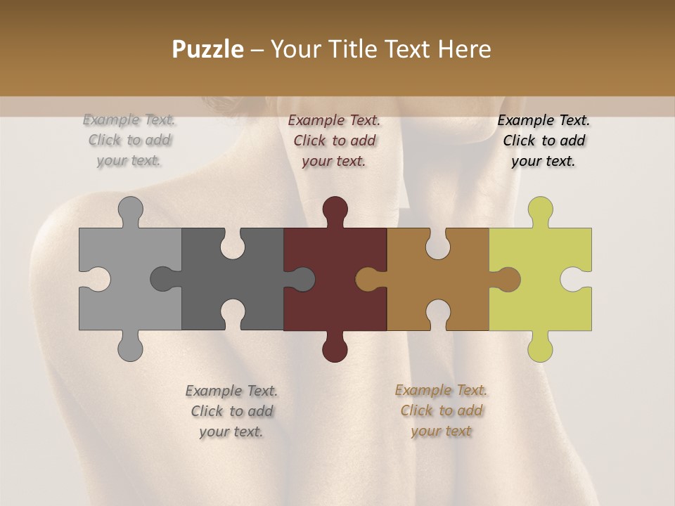 Bodypainting Gold PowerPoint Template