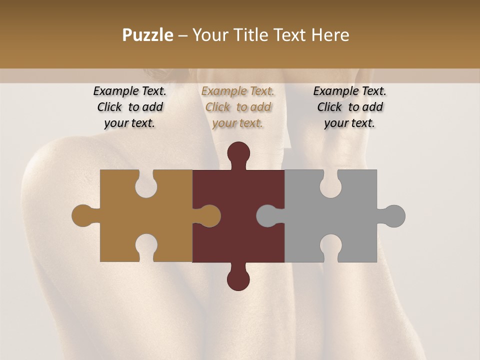 Bodypainting Gold PowerPoint Template