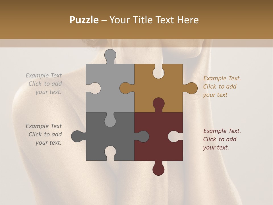 Bodypainting Gold PowerPoint Template