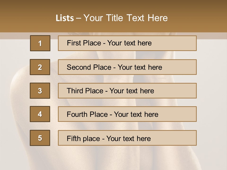 Bodypainting Gold PowerPoint Template