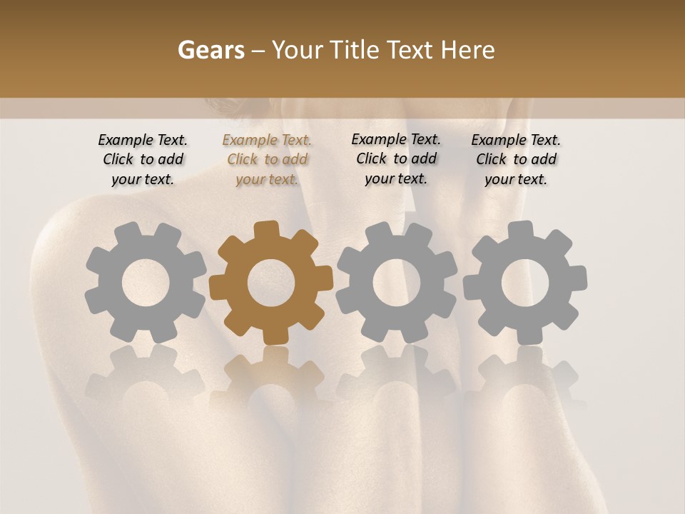 Bodypainting Gold PowerPoint Template