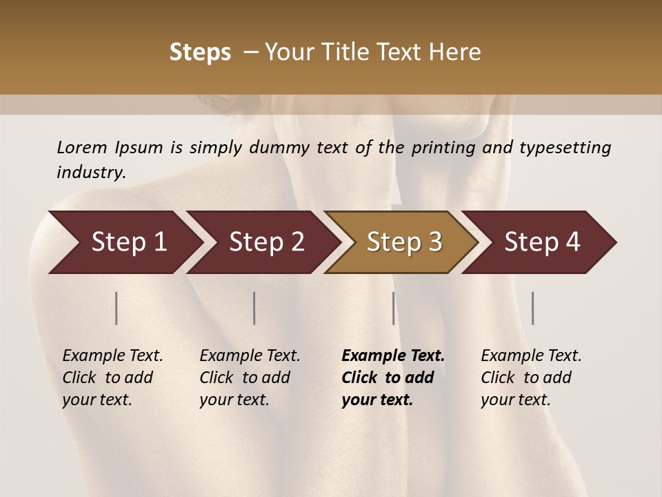 Bodypainting Gold PowerPoint Template