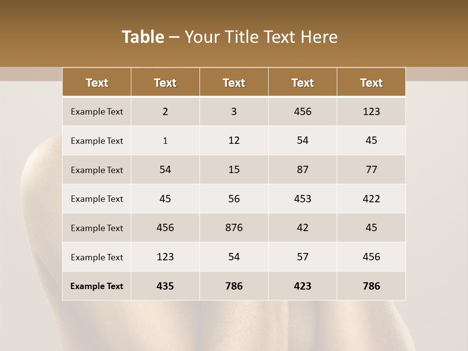 Bodypainting Gold PowerPoint Template