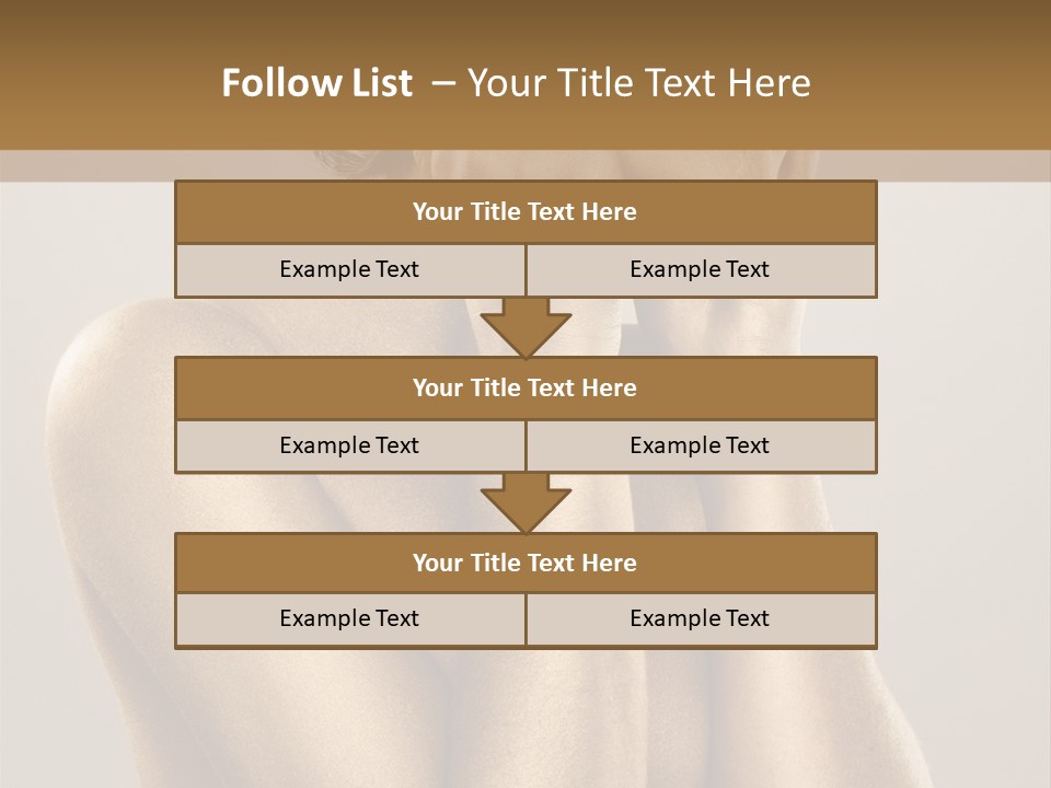 Bodypainting Gold PowerPoint Template