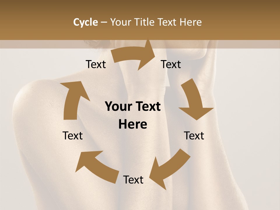 Bodypainting Gold PowerPoint Template