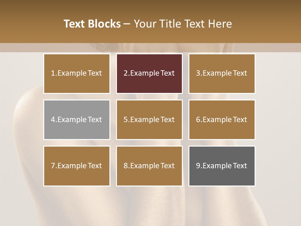 Bodypainting Gold PowerPoint Template