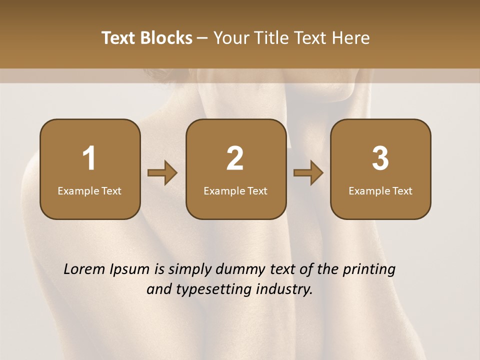 Bodypainting Gold PowerPoint Template