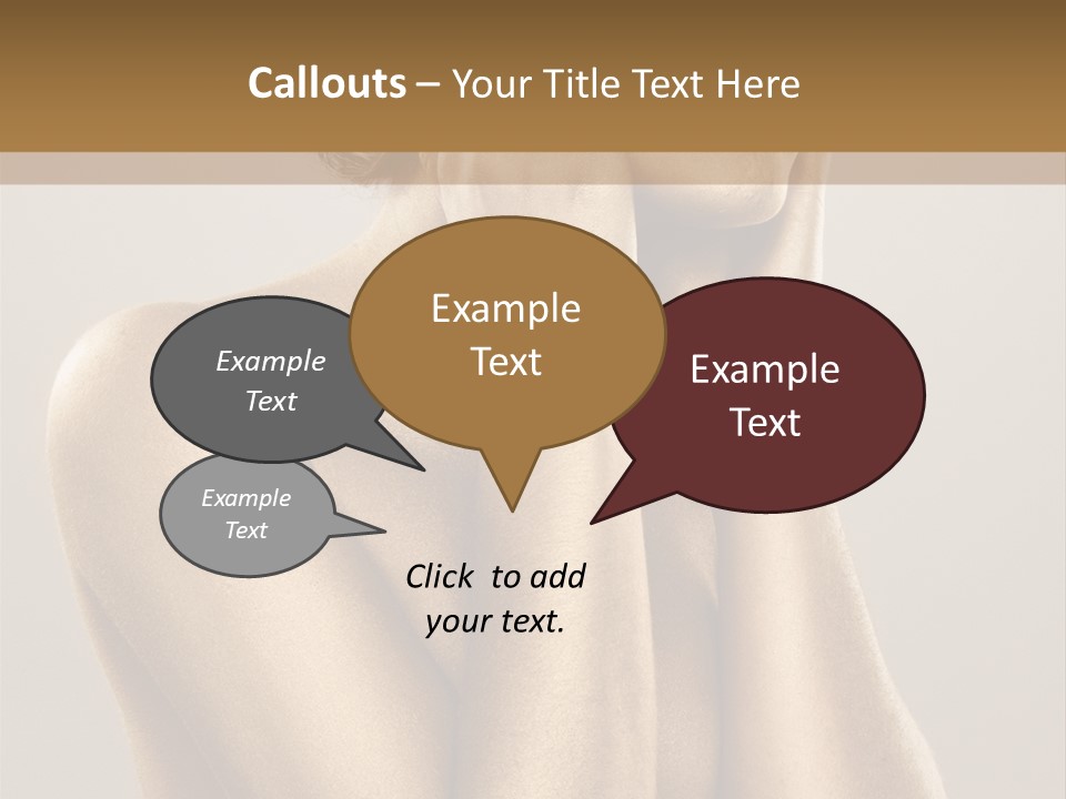 Bodypainting Gold PowerPoint Template