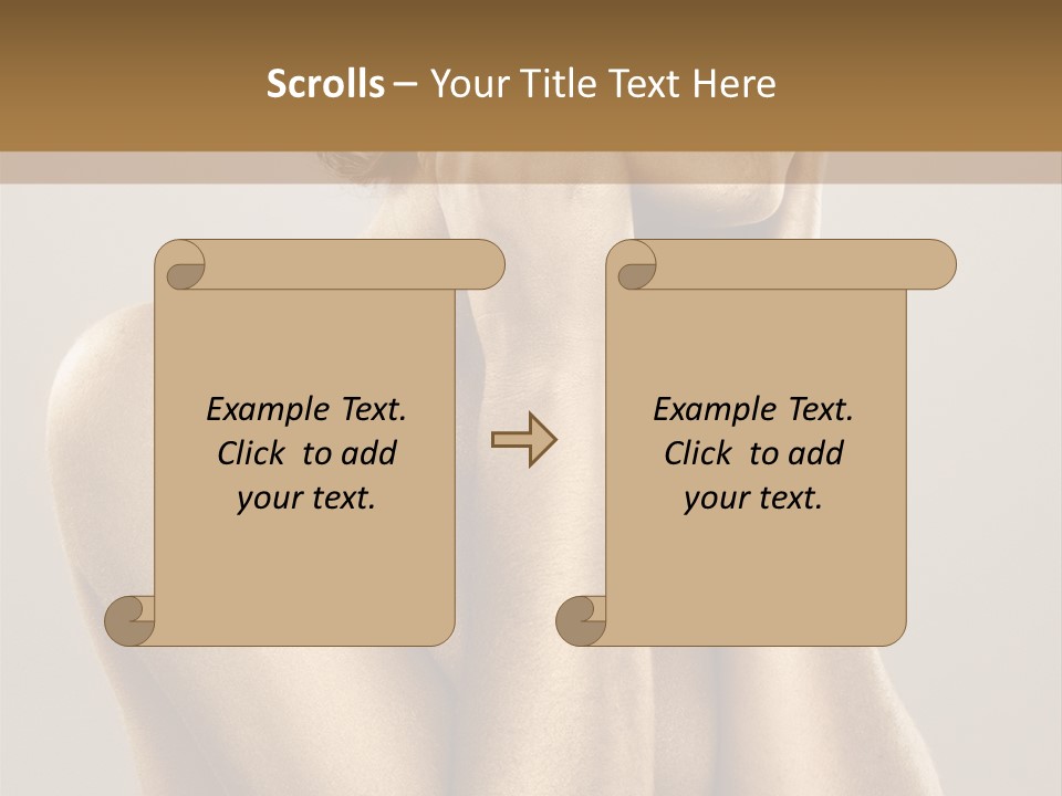 Bodypainting Gold PowerPoint Template