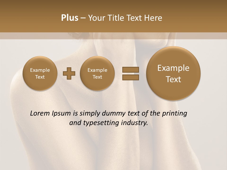Bodypainting Gold PowerPoint Template