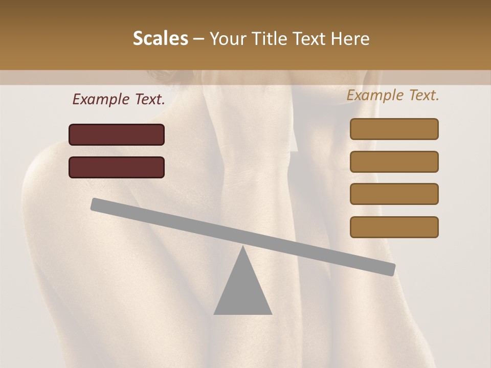 Bodypainting Gold PowerPoint Template