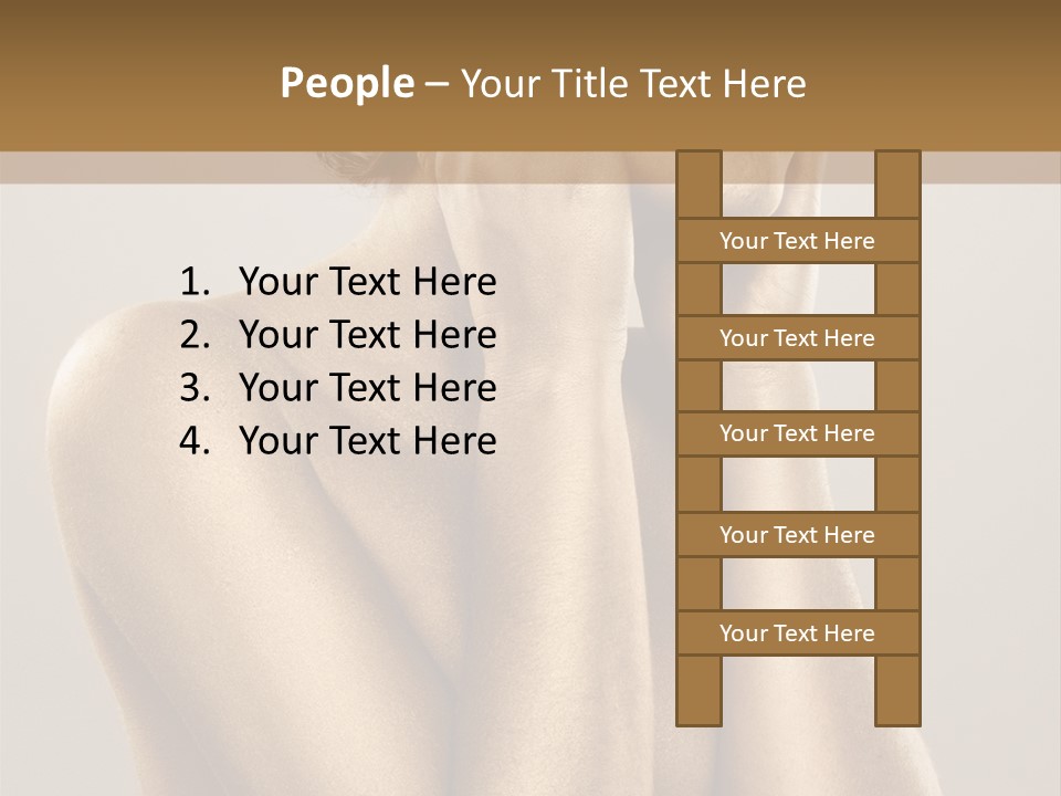 Bodypainting Gold PowerPoint Template