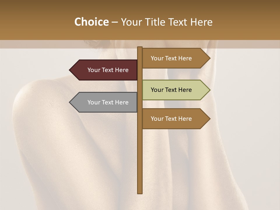 Bodypainting Gold PowerPoint Template