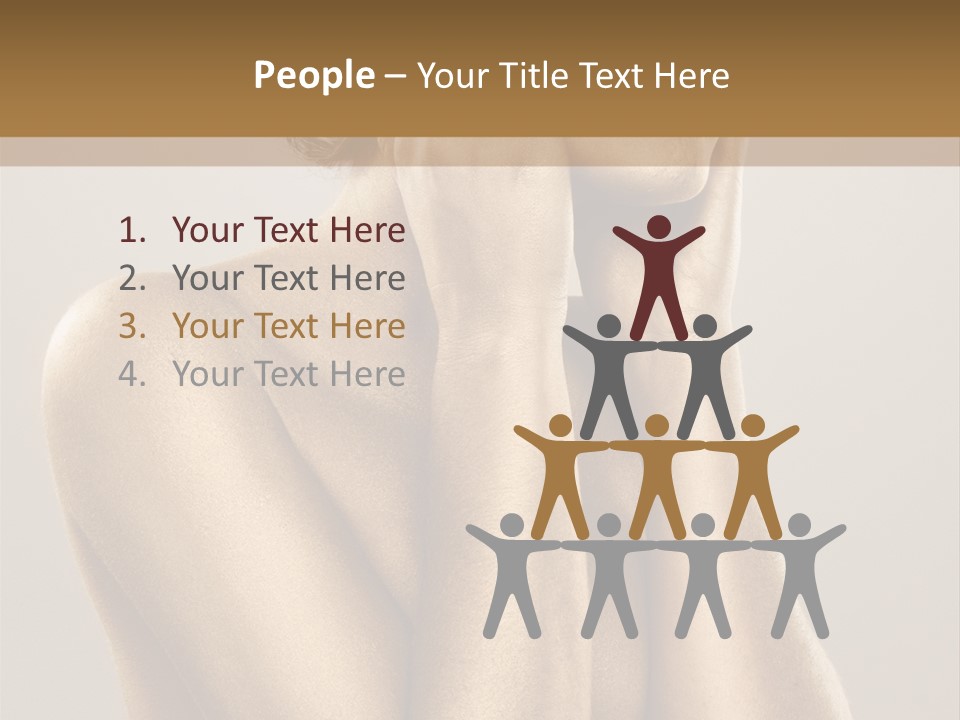 Bodypainting Gold PowerPoint Template