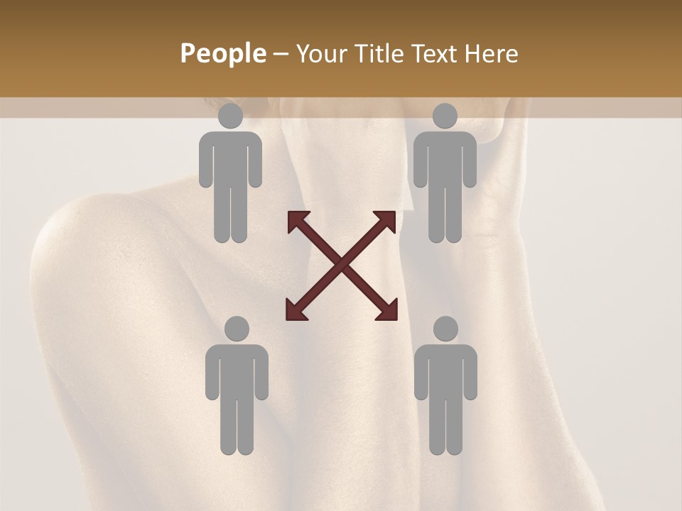 Bodypainting Gold PowerPoint Template