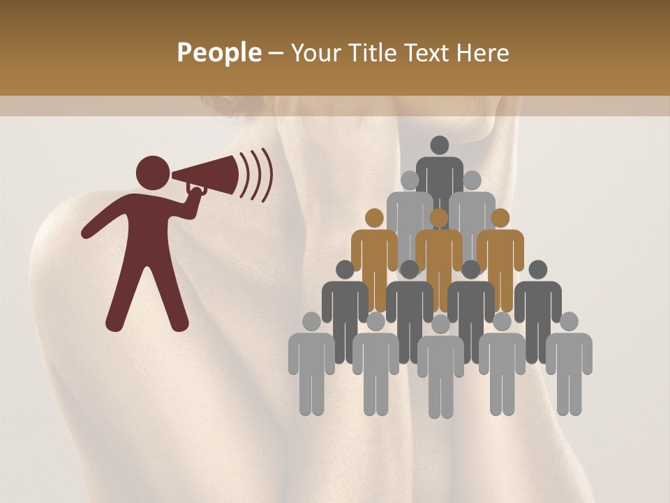 Bodypainting Gold PowerPoint Template