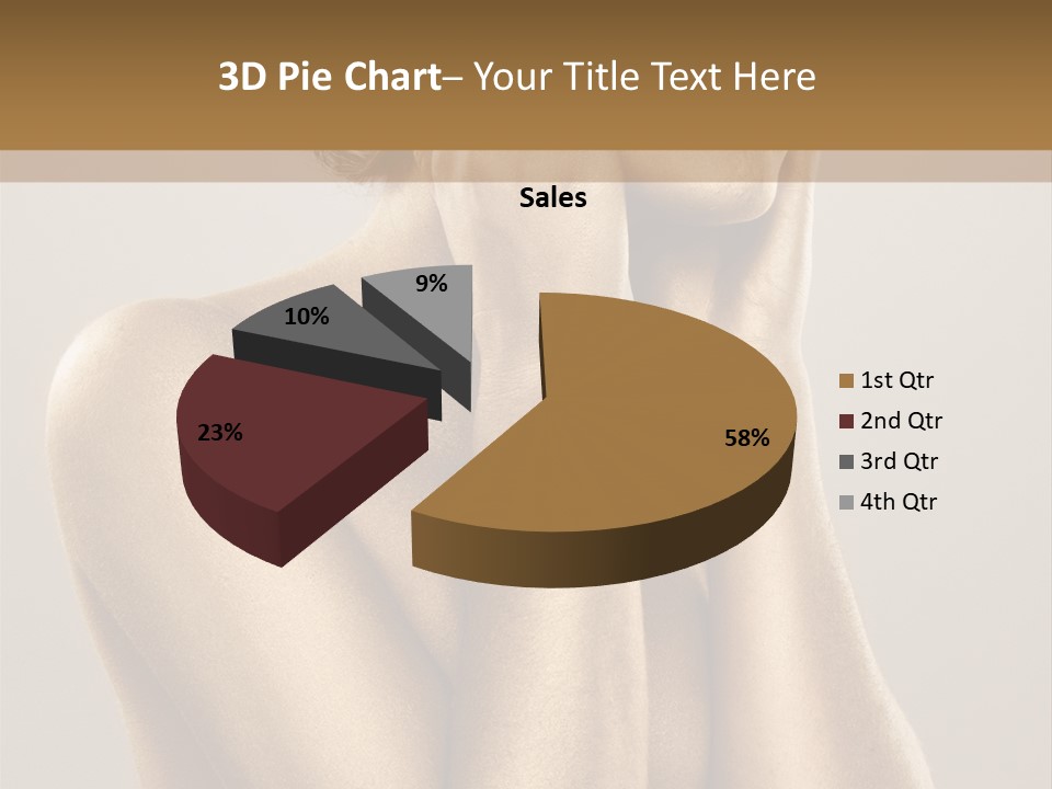 Bodypainting Gold PowerPoint Template