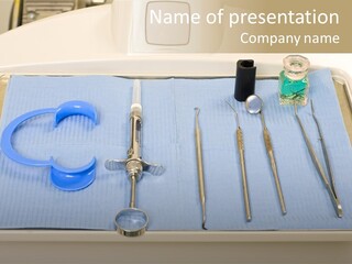 Dental Instrument Set PowerPoint Template