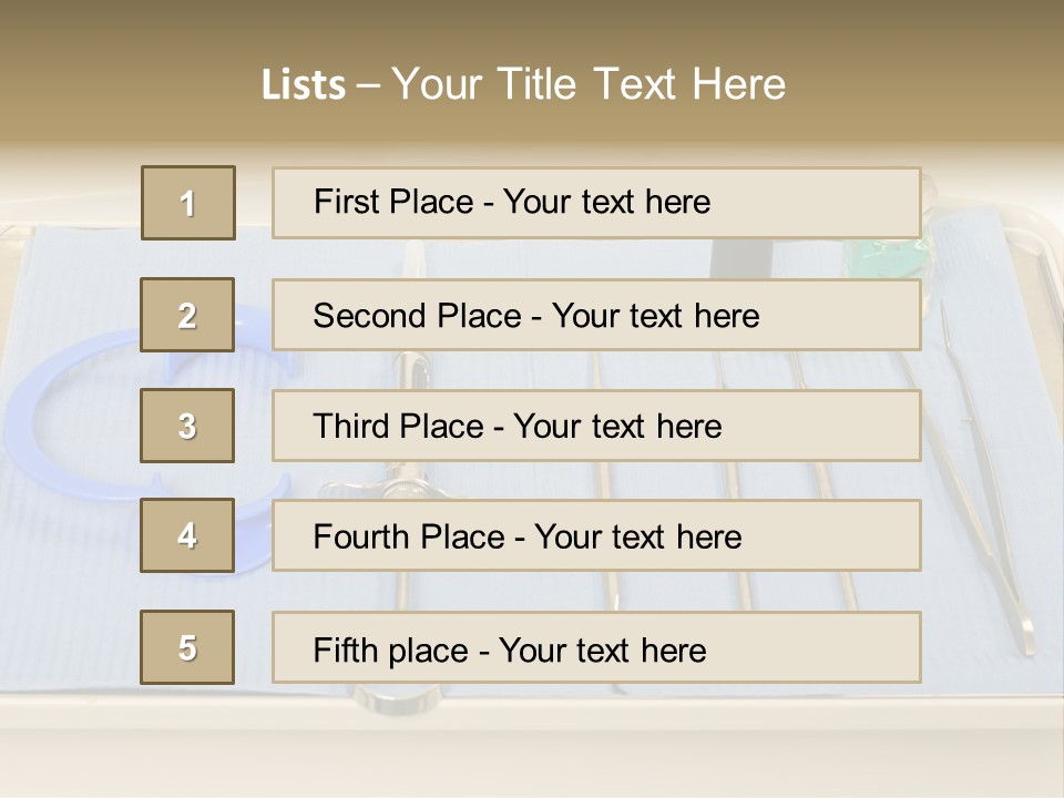 Dental Instrument Set PowerPoint Template