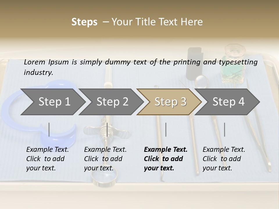 Dental Instrument Set PowerPoint Template