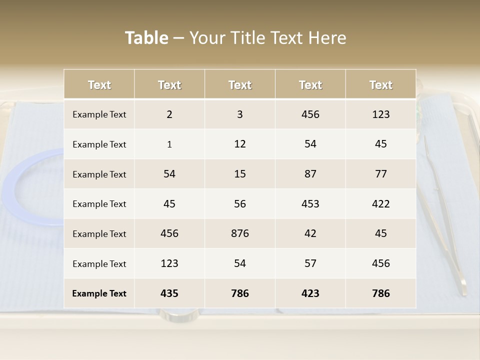 Dental Instrument Set PowerPoint Template
