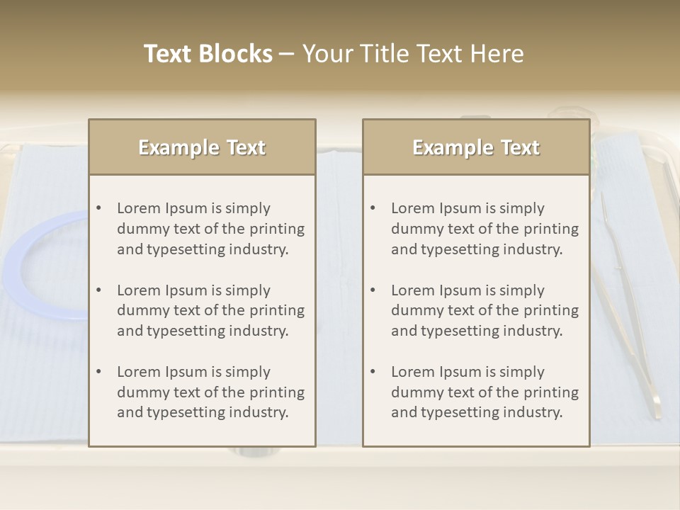 Dental Instrument Set PowerPoint Template