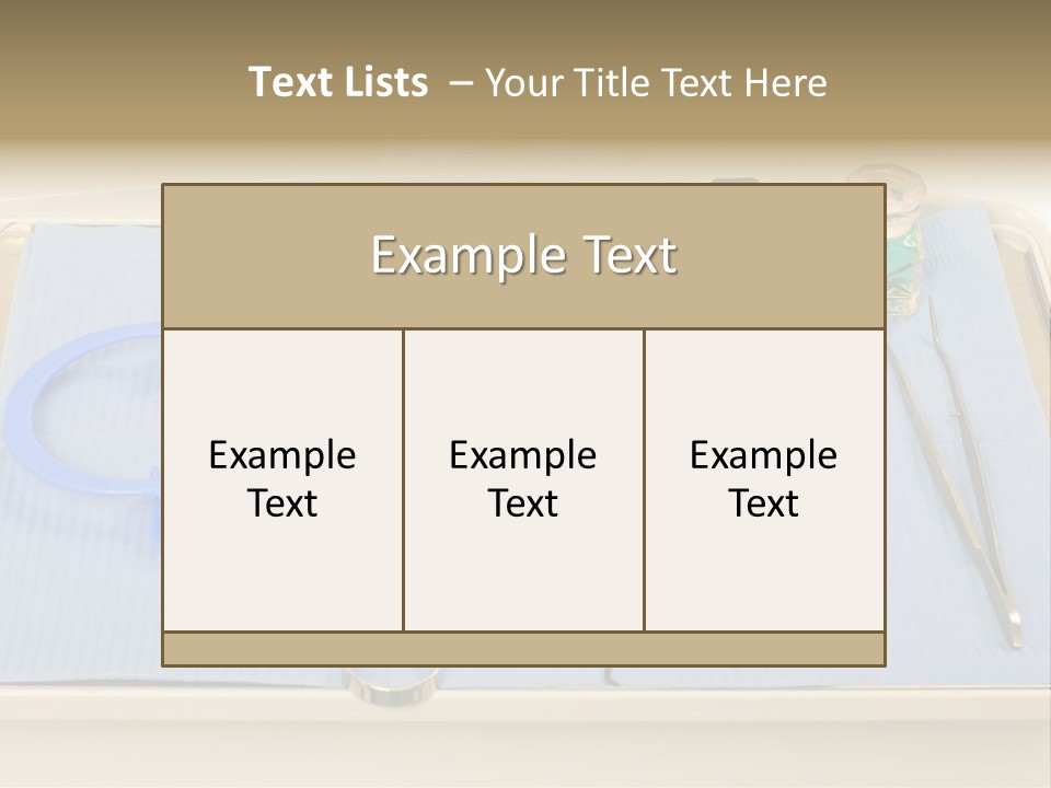 Dental Instrument Set PowerPoint Template