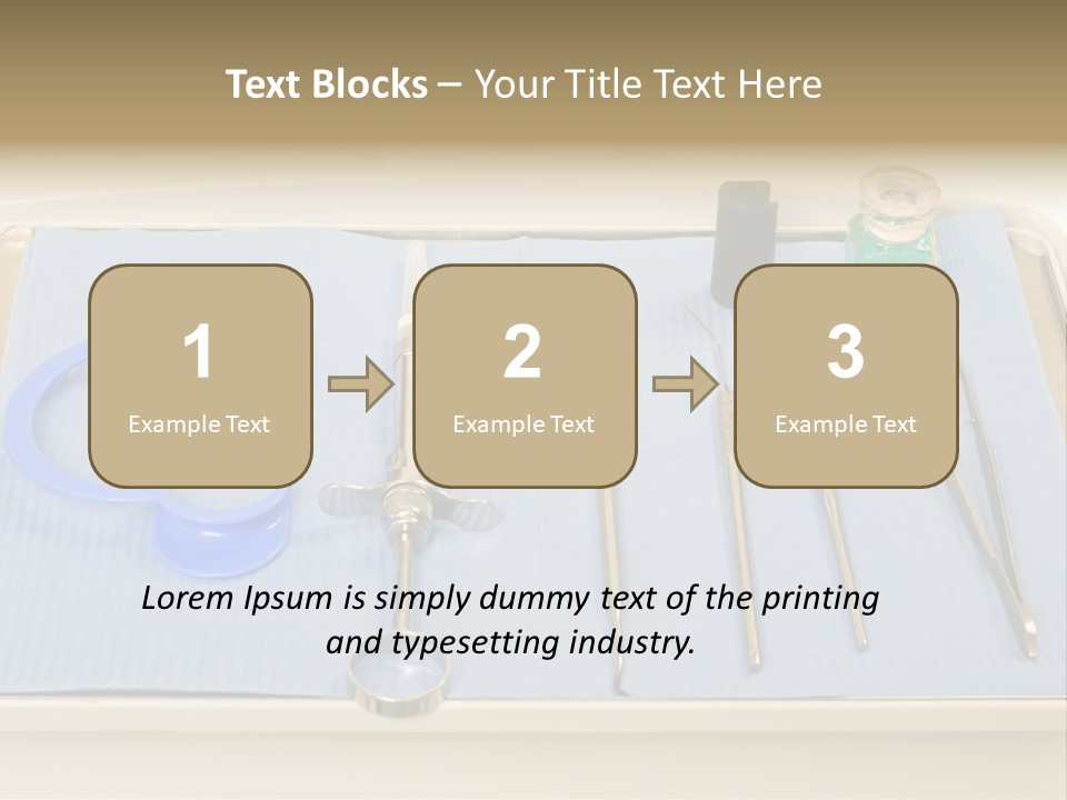 Dental Instrument Set PowerPoint Template