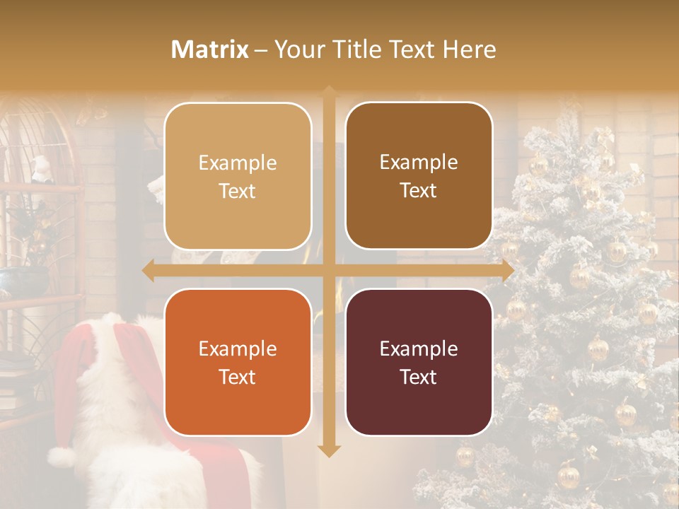 Christmas Interior Home PowerPoint Template
