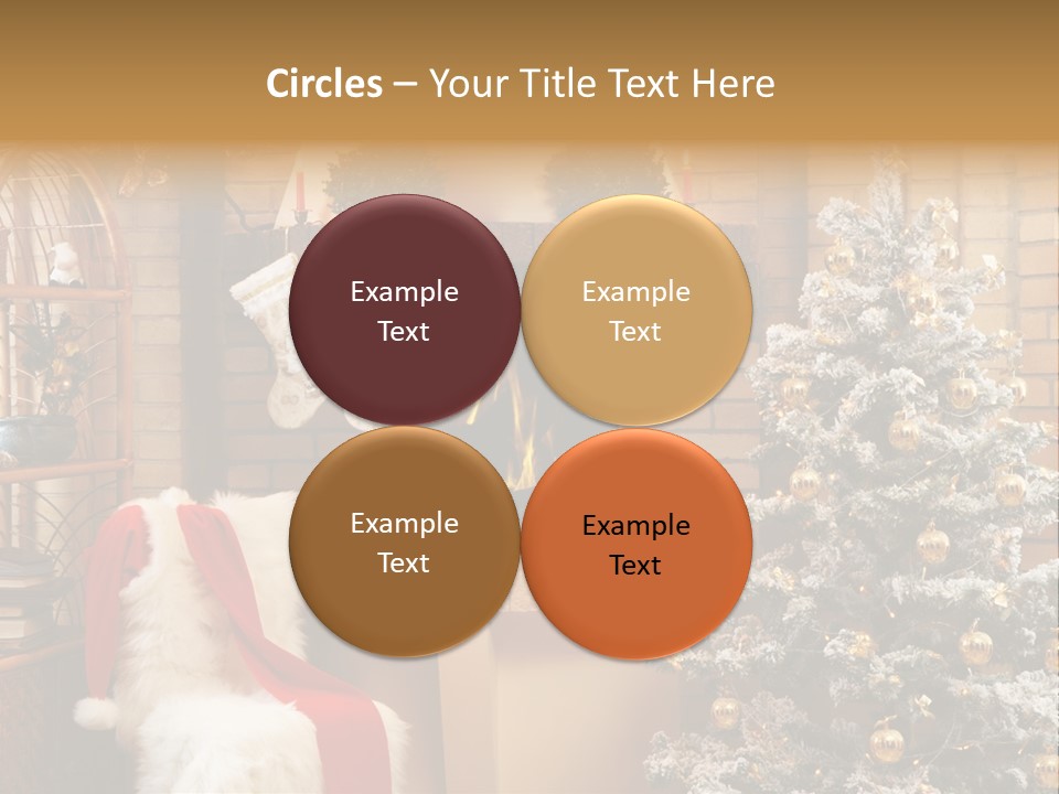 Christmas Interior Home PowerPoint Template