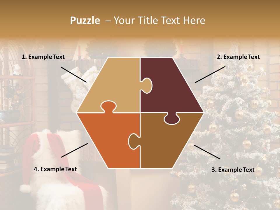 Christmas Interior Home PowerPoint Template