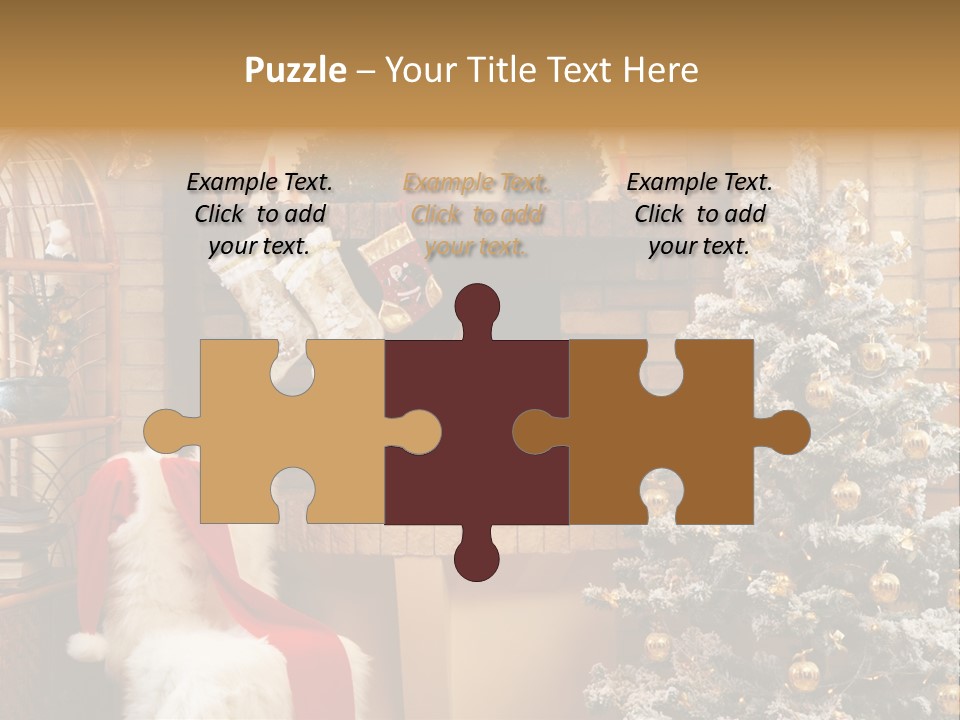 Christmas Interior Home PowerPoint Template