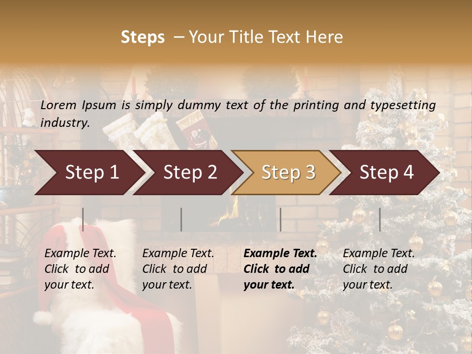 Christmas Interior Home PowerPoint Template