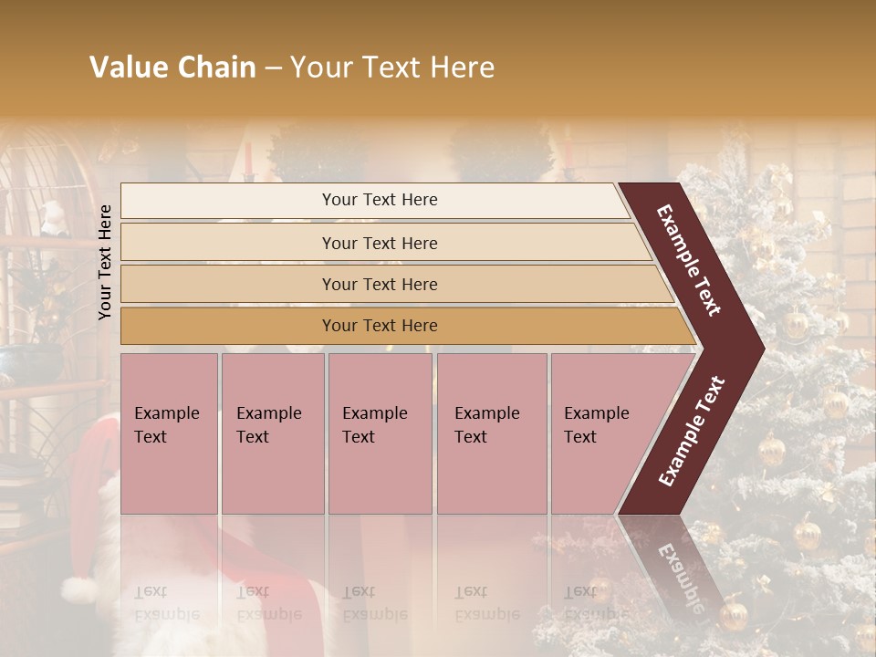 Christmas Interior Home PowerPoint Template