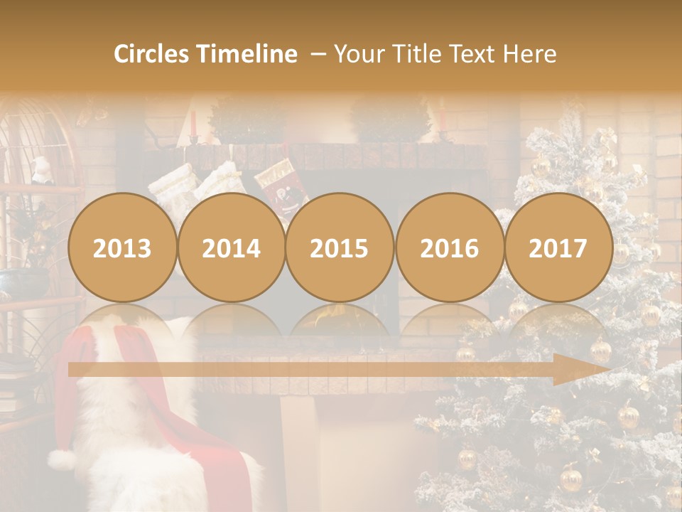 Christmas Interior Home PowerPoint Template