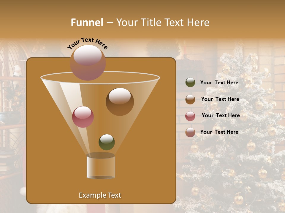 Christmas Interior Home PowerPoint Template