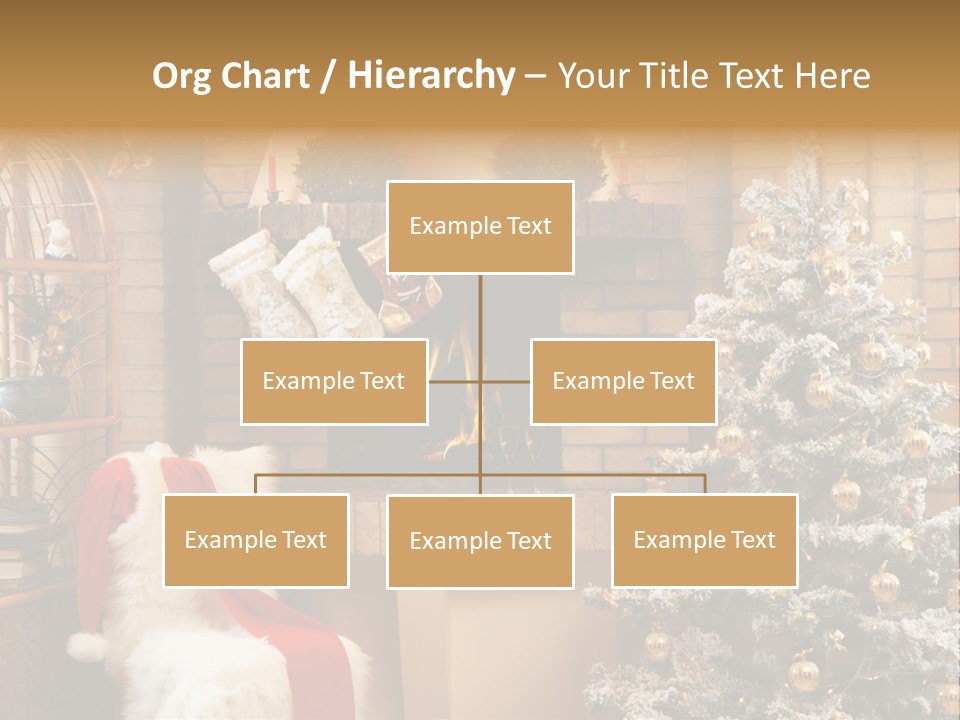 Christmas Interior Home PowerPoint Template