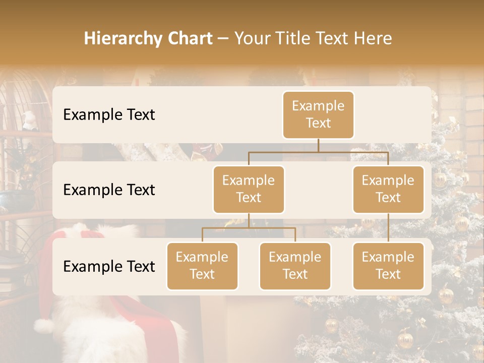 Christmas Interior Home PowerPoint Template