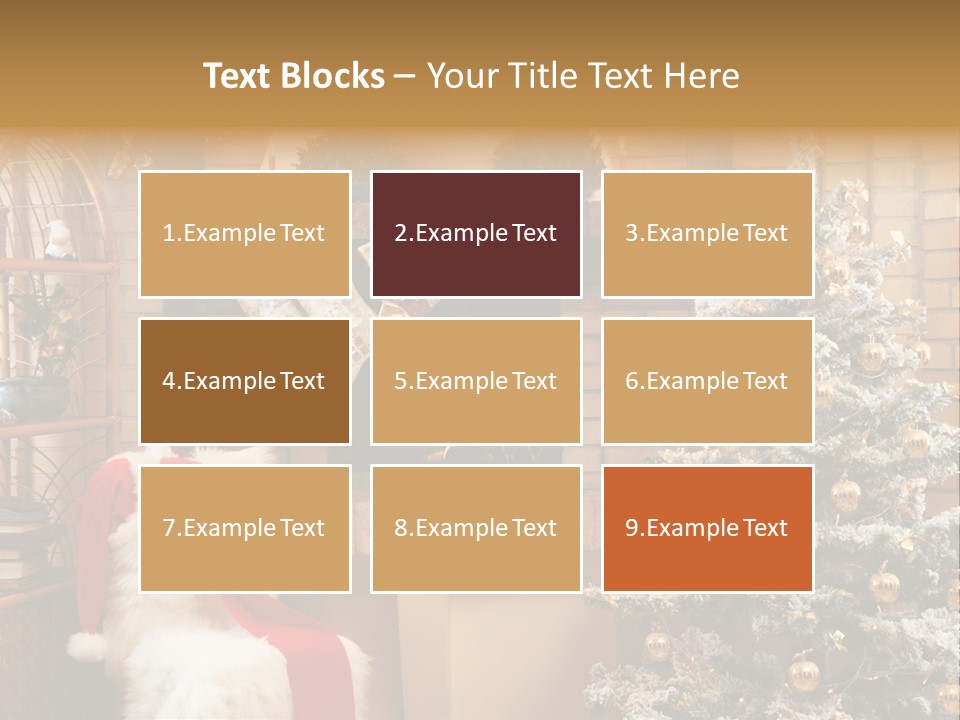 Christmas Interior Home PowerPoint Template