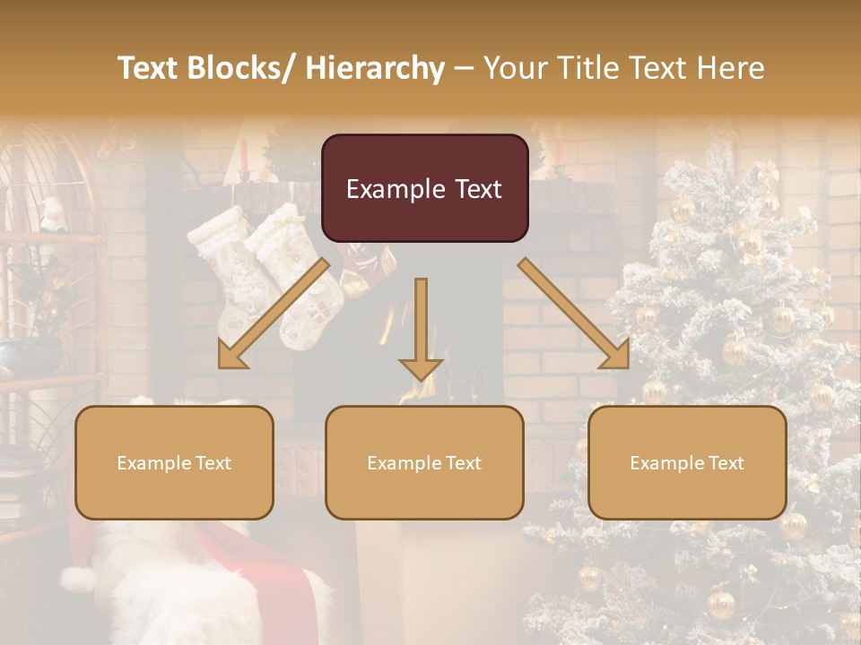 Christmas Interior Home PowerPoint Template