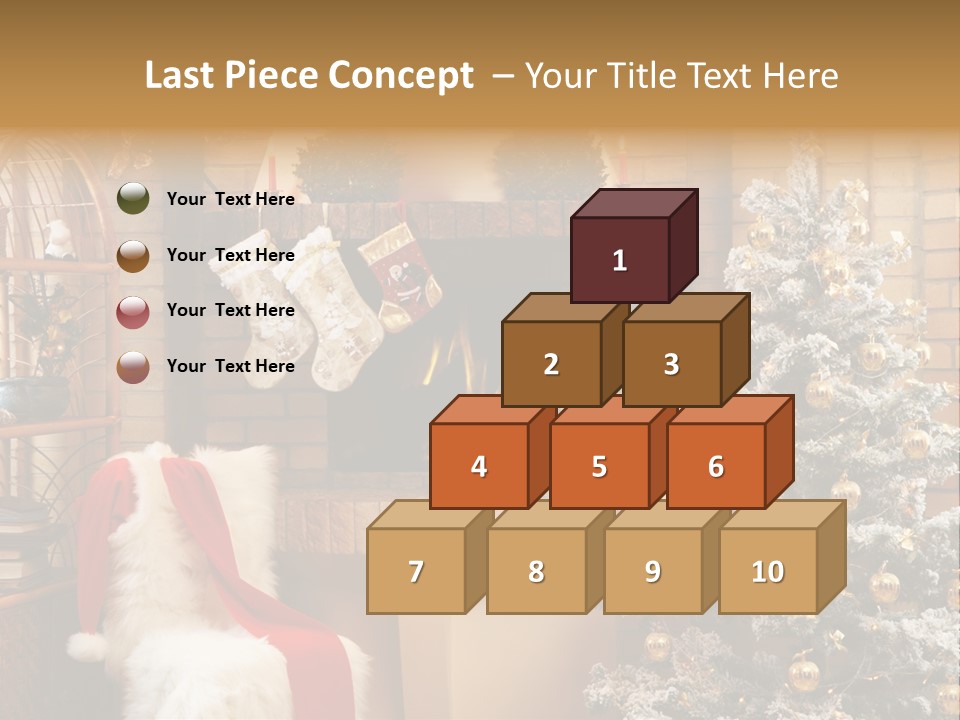 Christmas Interior Home PowerPoint Template