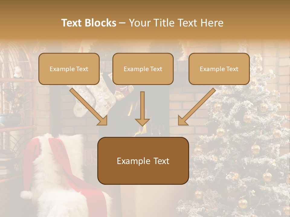 Christmas Interior Home PowerPoint Template