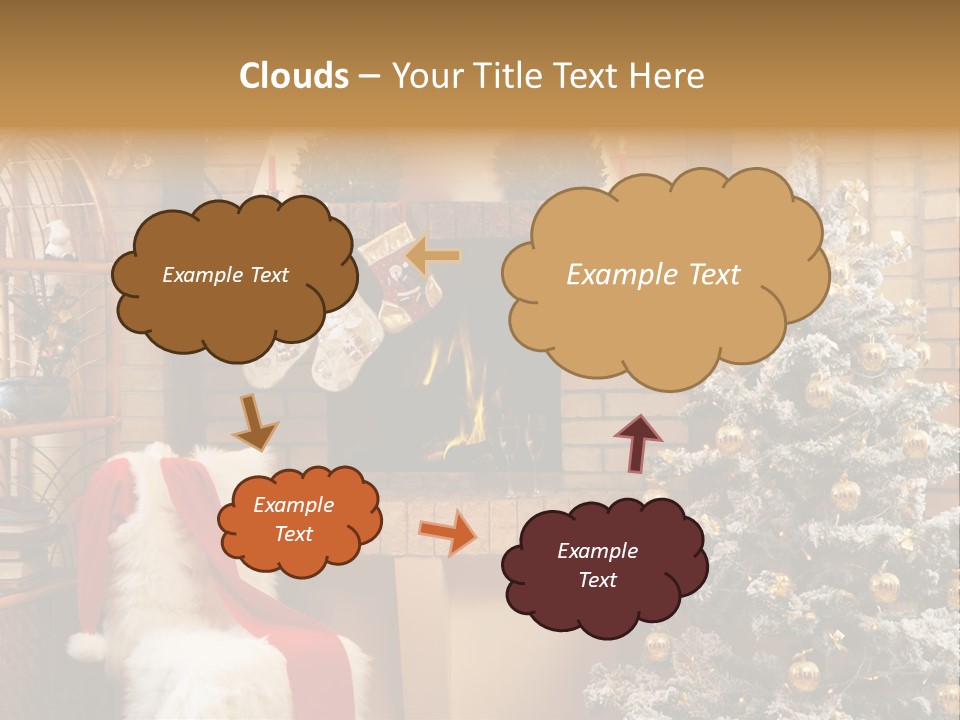 Christmas Interior Home PowerPoint Template