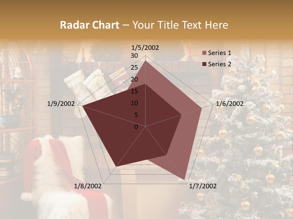 Christmas Interior Home PowerPoint Template